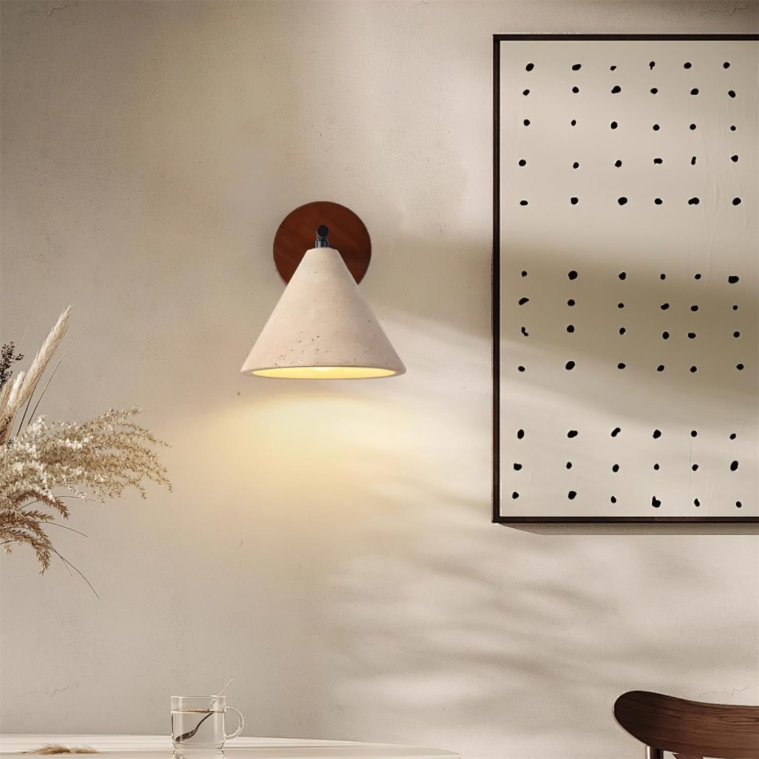 Tavero Modern Cone Wall Sconce - Neutral Decor