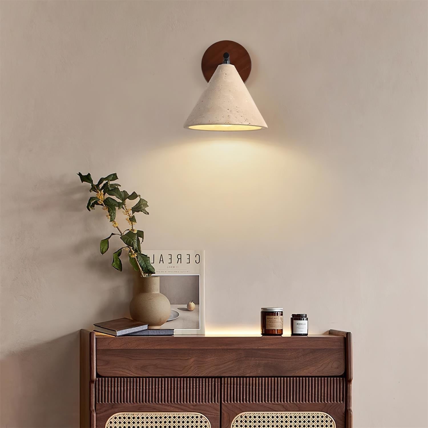 Tavero Modern Cone Wall Sconce - Neutral Decor