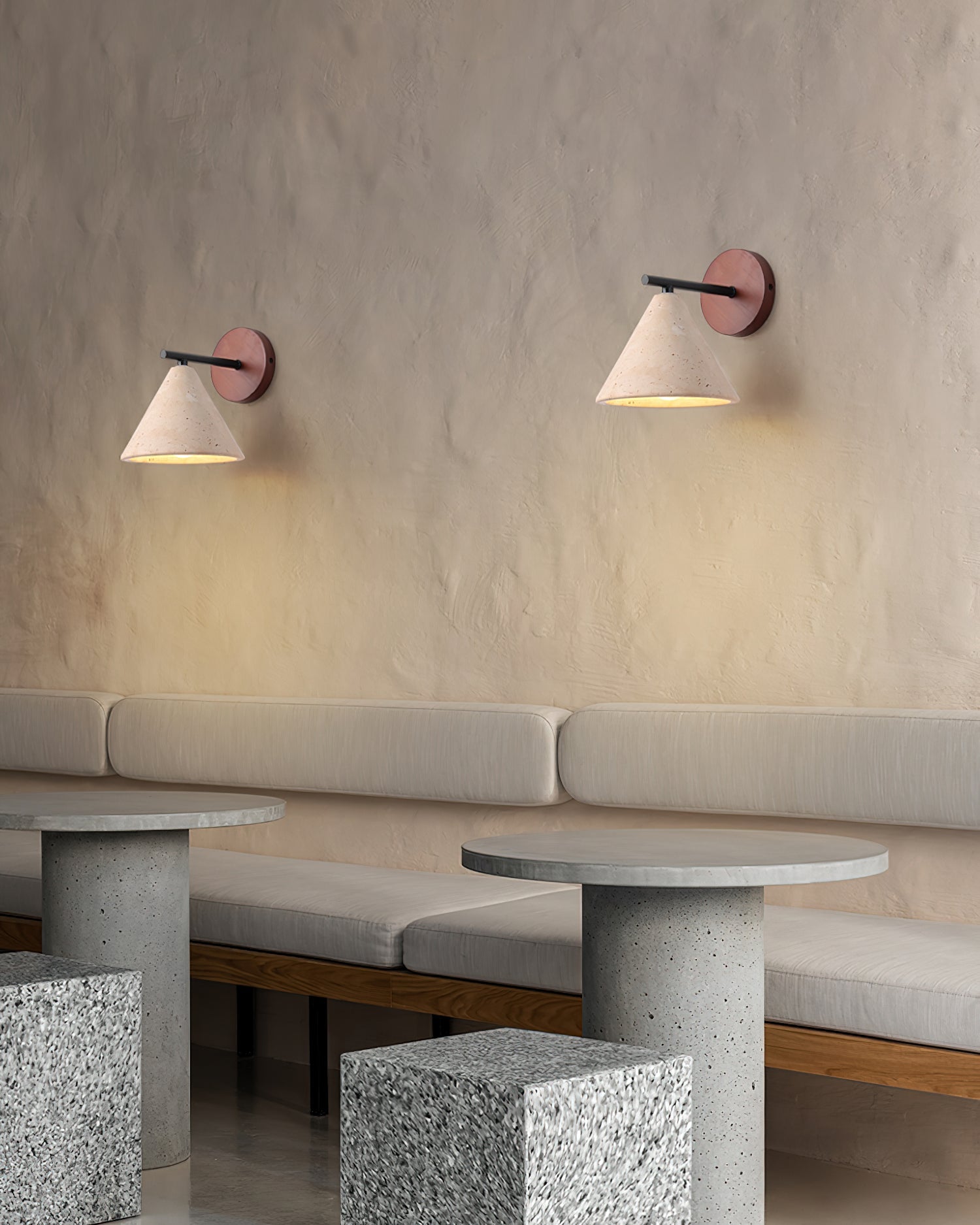 Tavero Modern Cone Wall Sconce - Neutral Decor