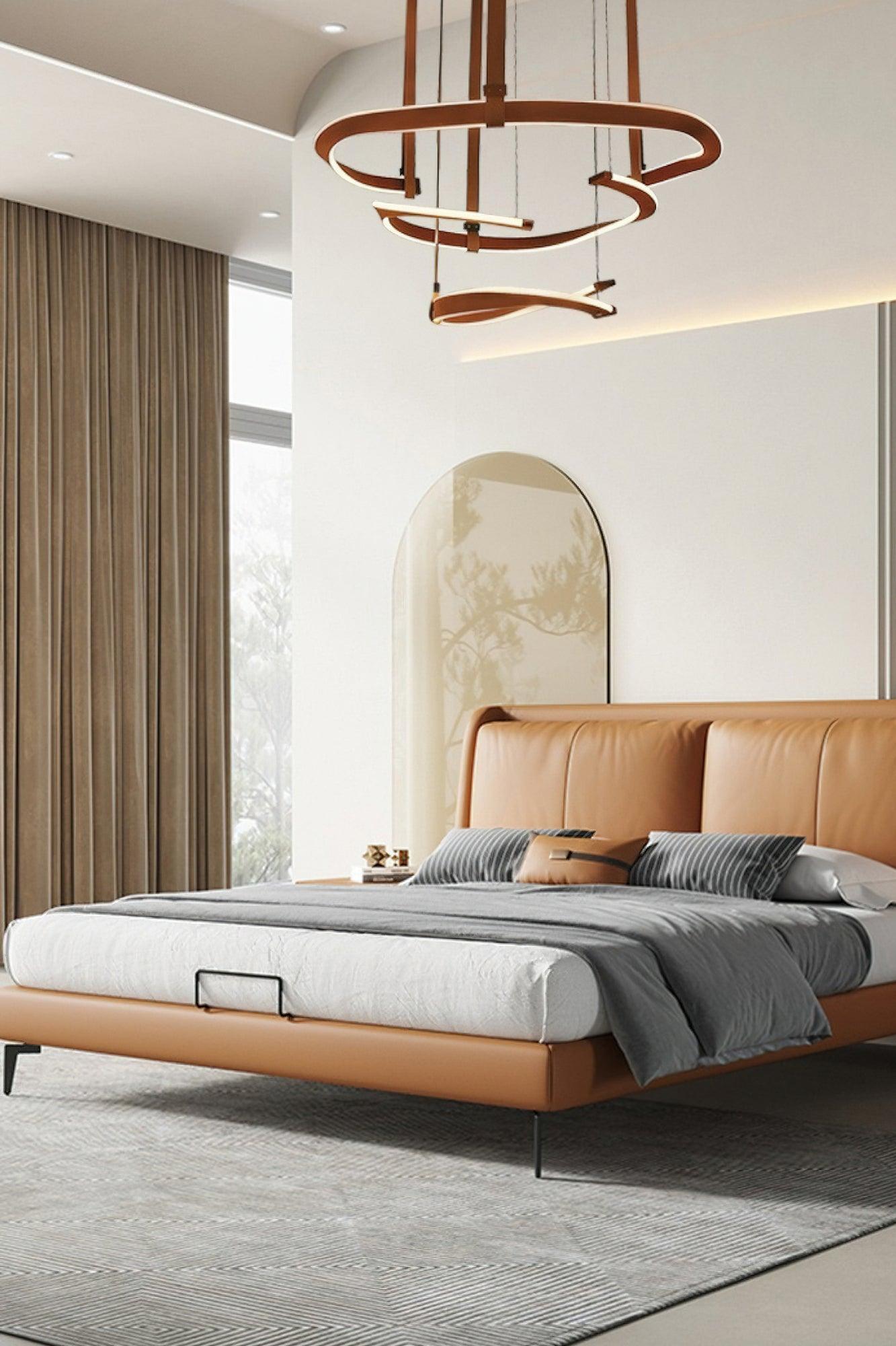 Cesorora Curved Artificial Leather Chandelier
