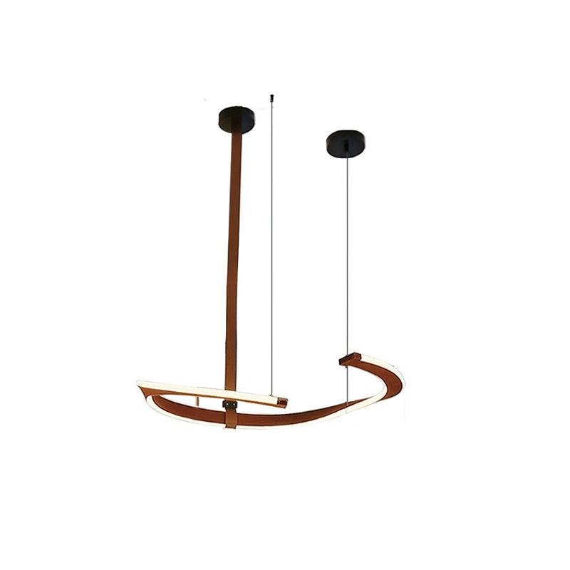 Cesorora Curved Artificial Leather Chandelier