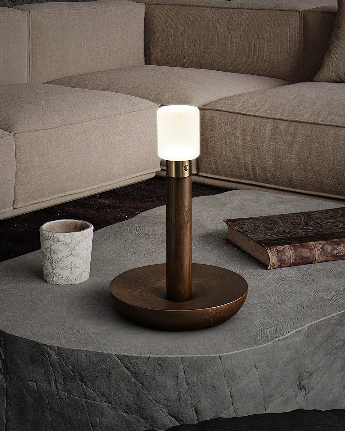Lumaice Wood Minimalist Table Lamp