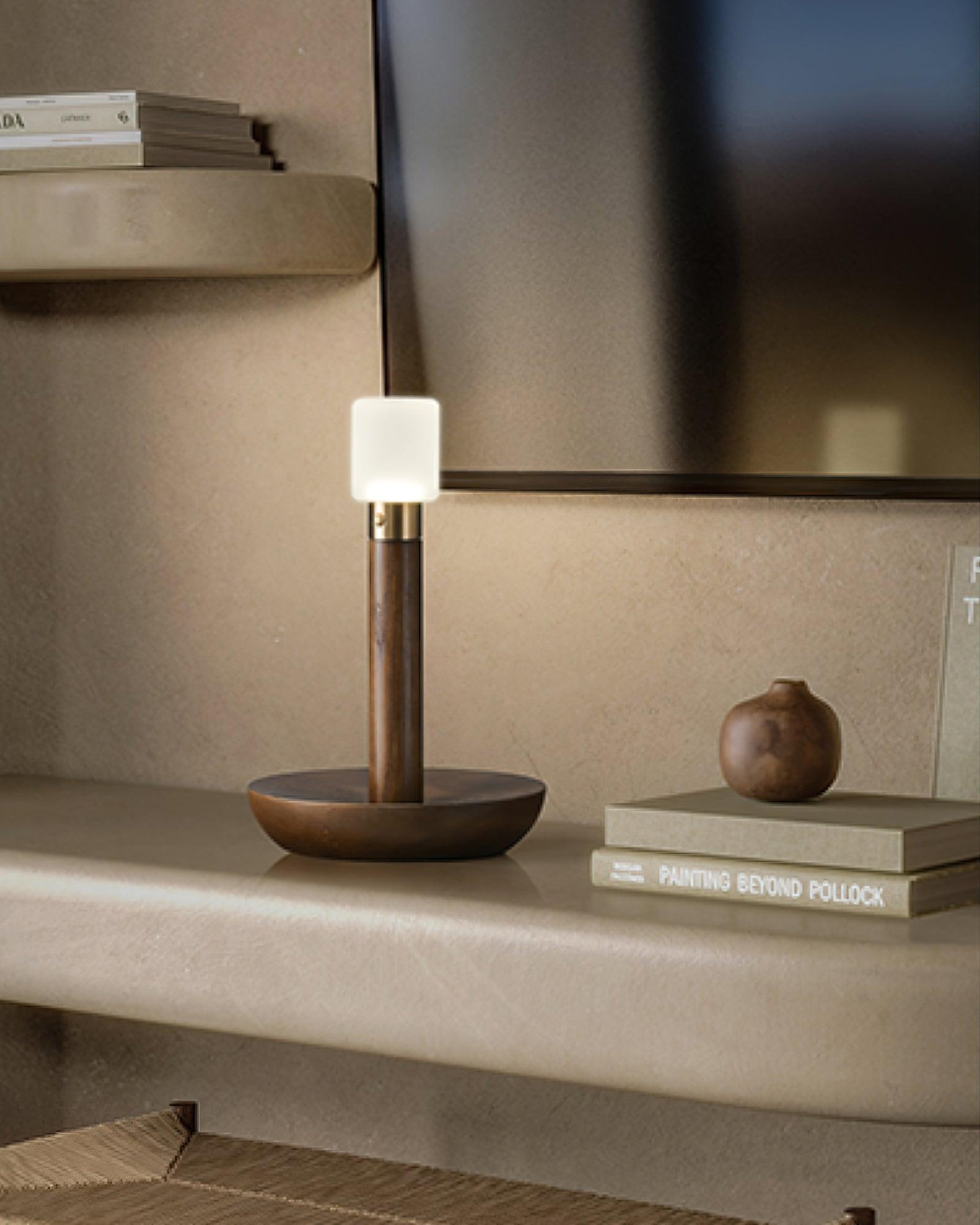 Lumaice Wood Minimalist Table Lamp