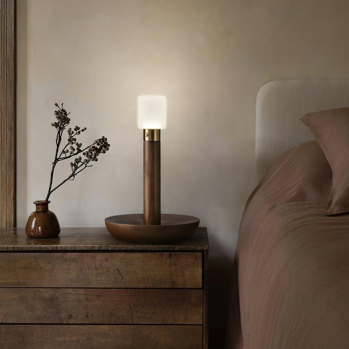 Lumaice Wood Minimalist Table Lamp