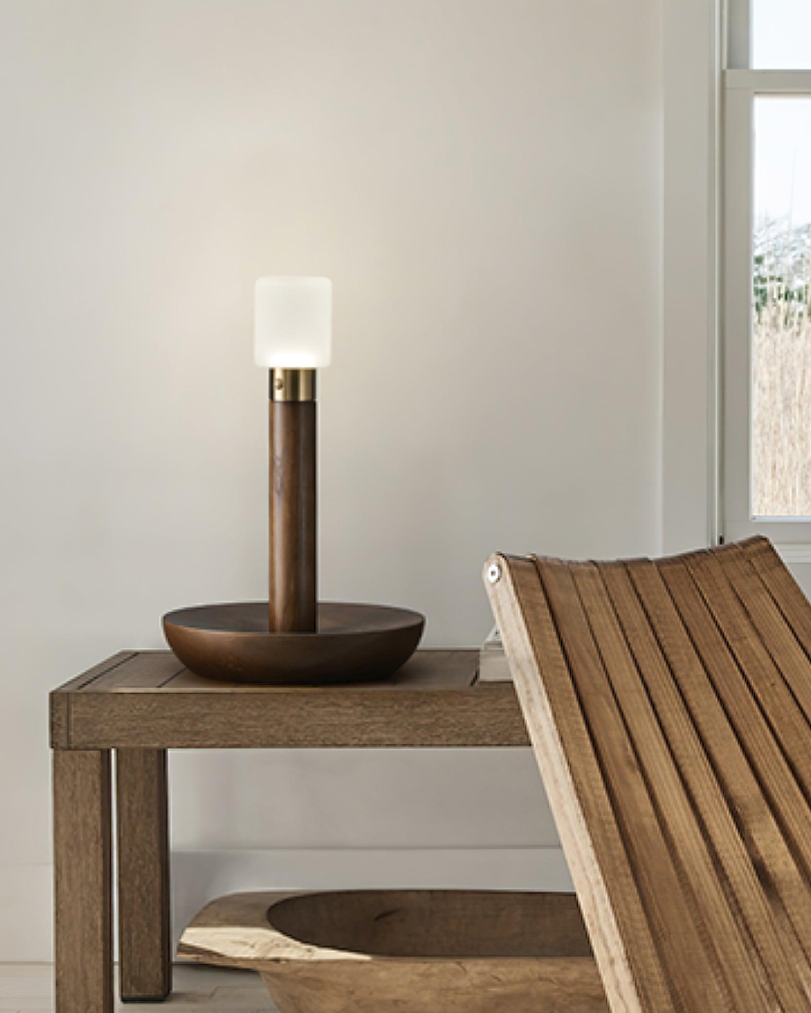 Lumaice Wood Minimalist Table Lamp