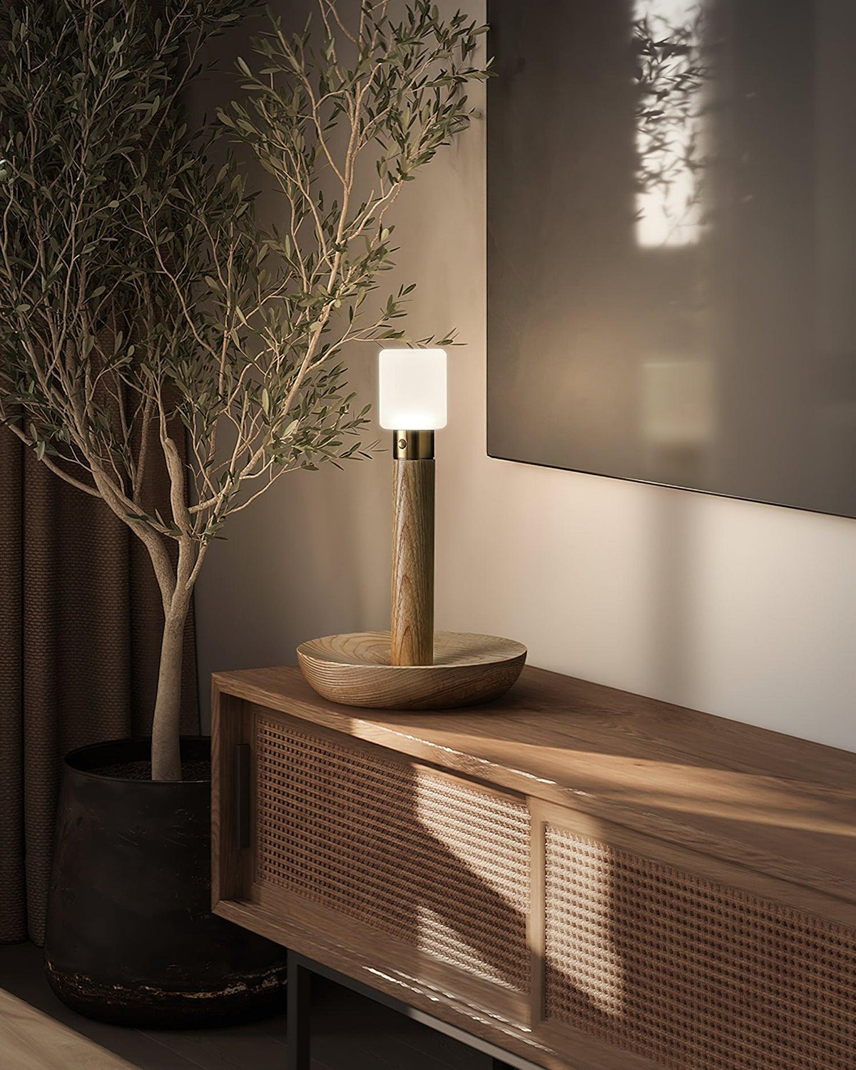 Lumaice Wood Minimalist Table Lamp