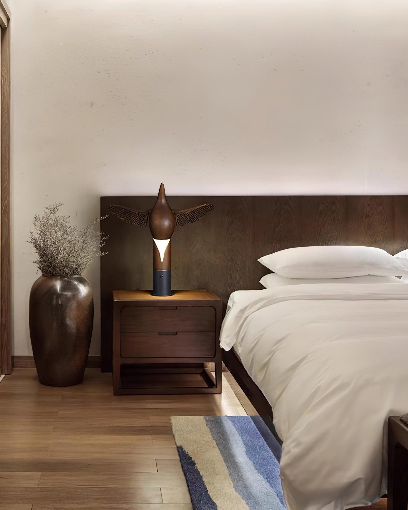Sylueria Contemporary Wood Table Lamp