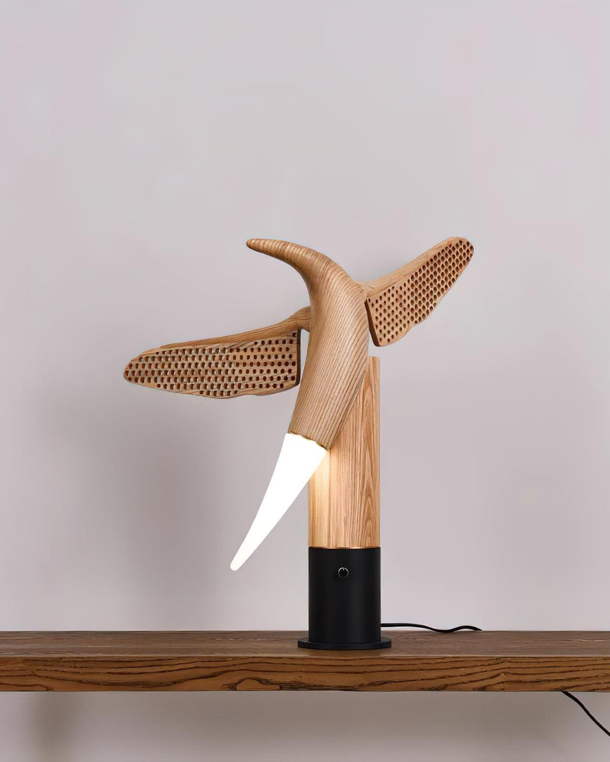 Sylueria Contemporary Wood Table Lamp