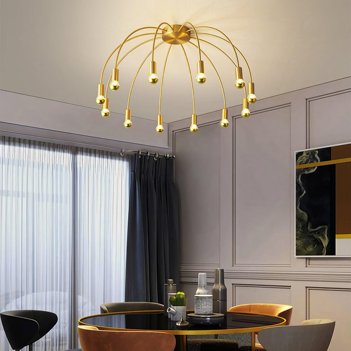 Sage Luxury Glass Ceiling Lamp