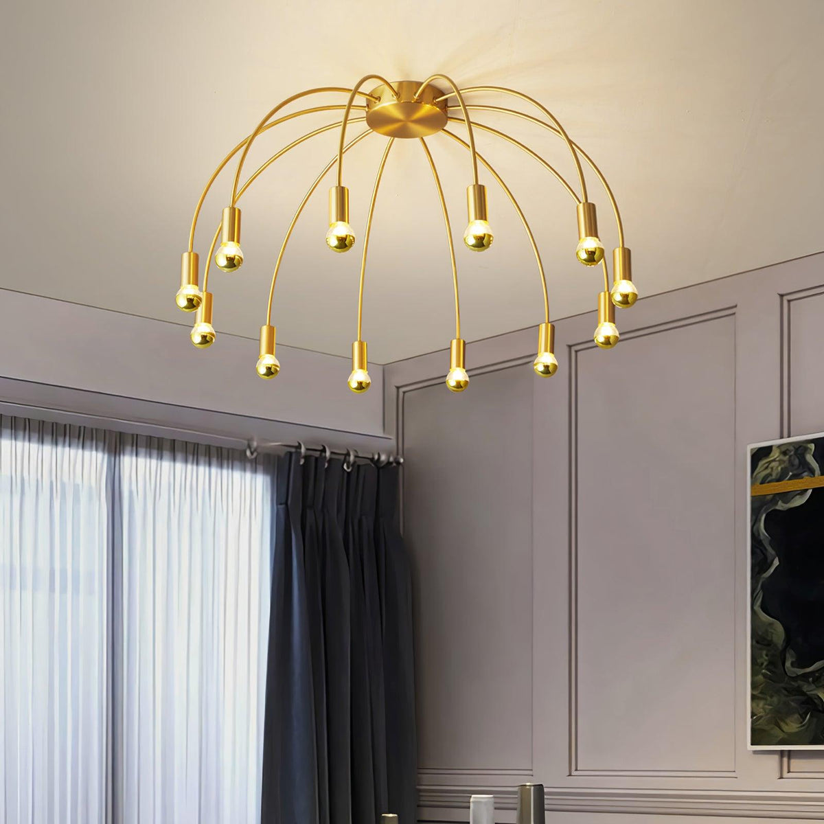 Sage Luxury Glass Ceiling Lamp