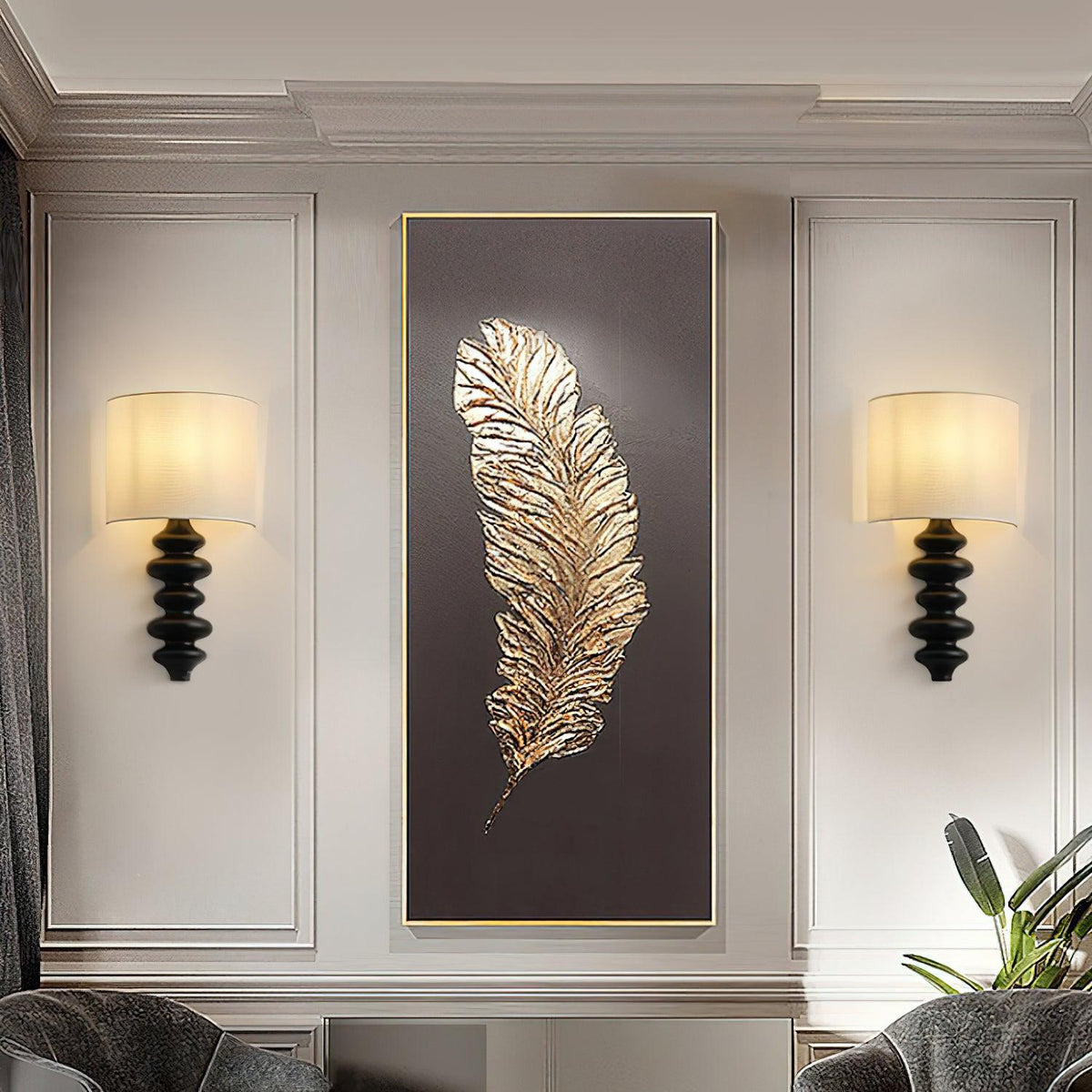 Lineella Nordic Art Fabric Sconce Wall lamp