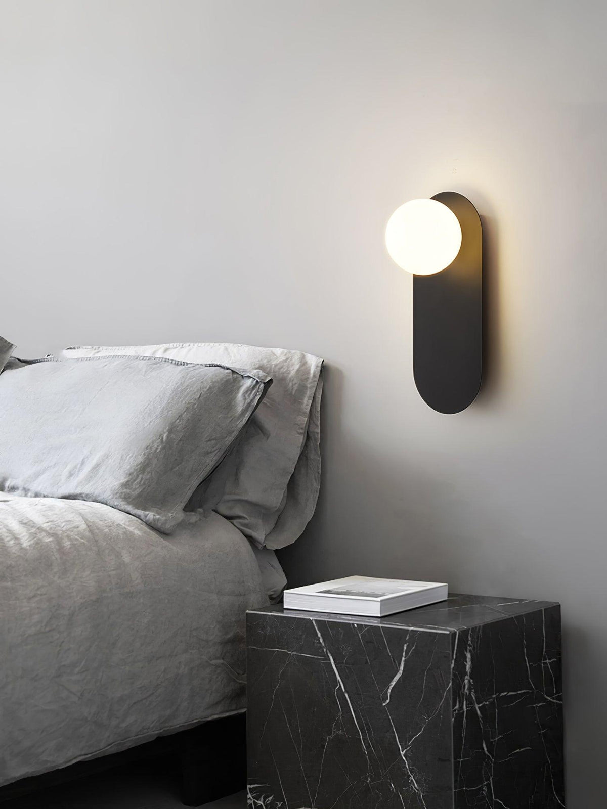 Eiralina Flat Base Globe Brass Glass Sconce Wall lamp