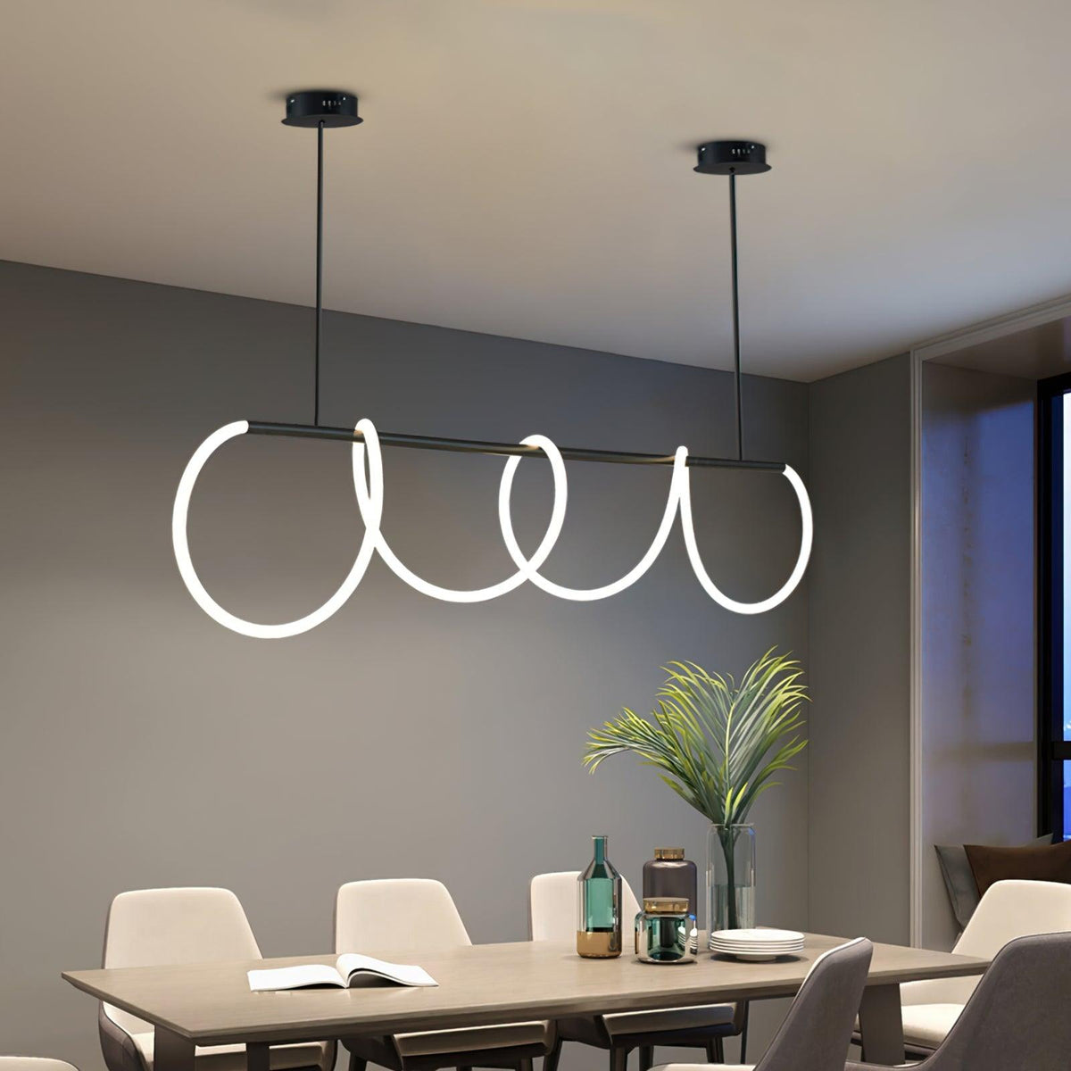 Vocor Chandelier Flexible Silicone Curve Modern Elegant