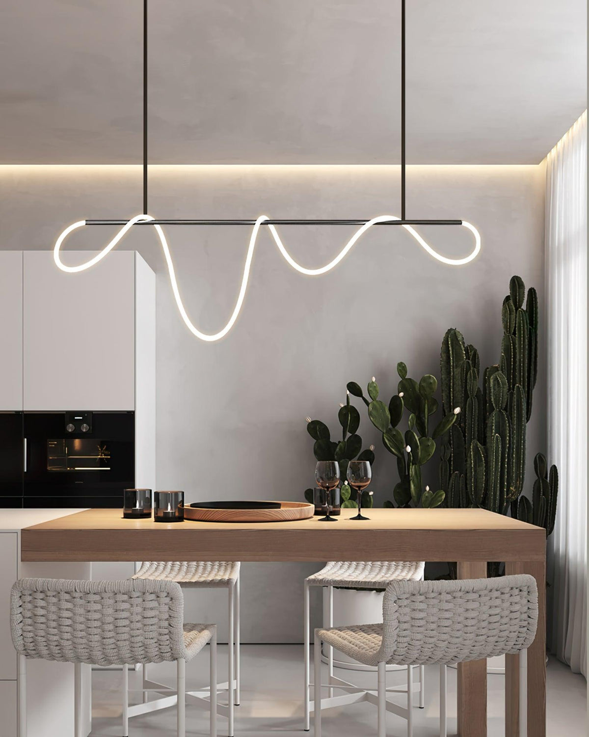 Vocor Chandelier Flexible Silicone Curve Modern Elegant