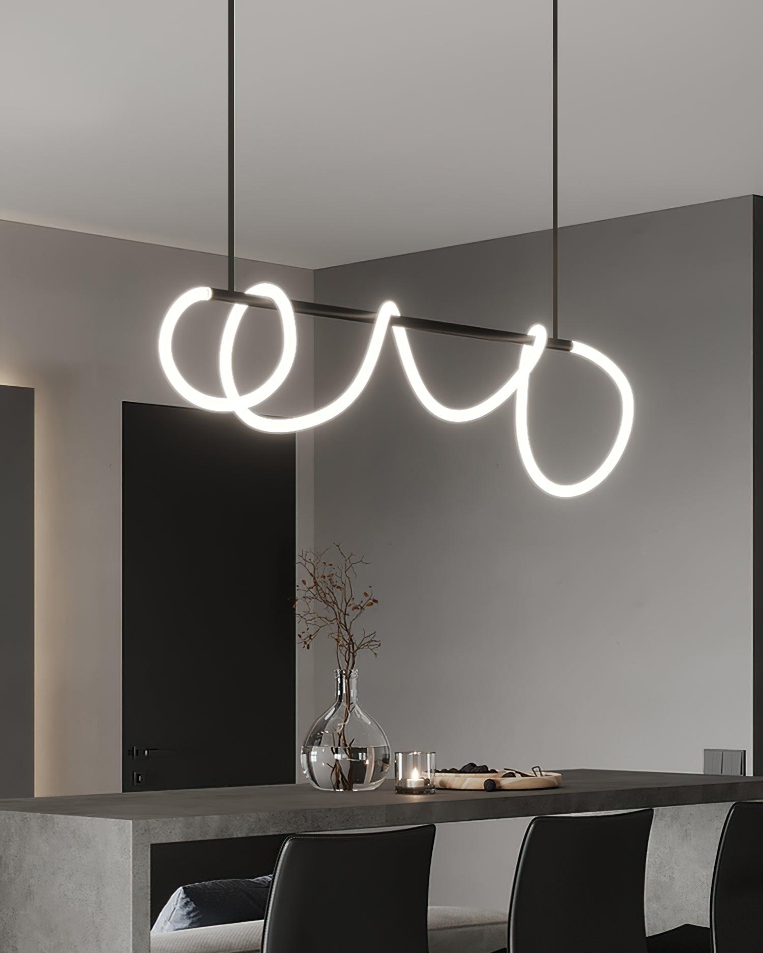 Vocor Chandelier Flexible Silicone Curve Modern Elegant