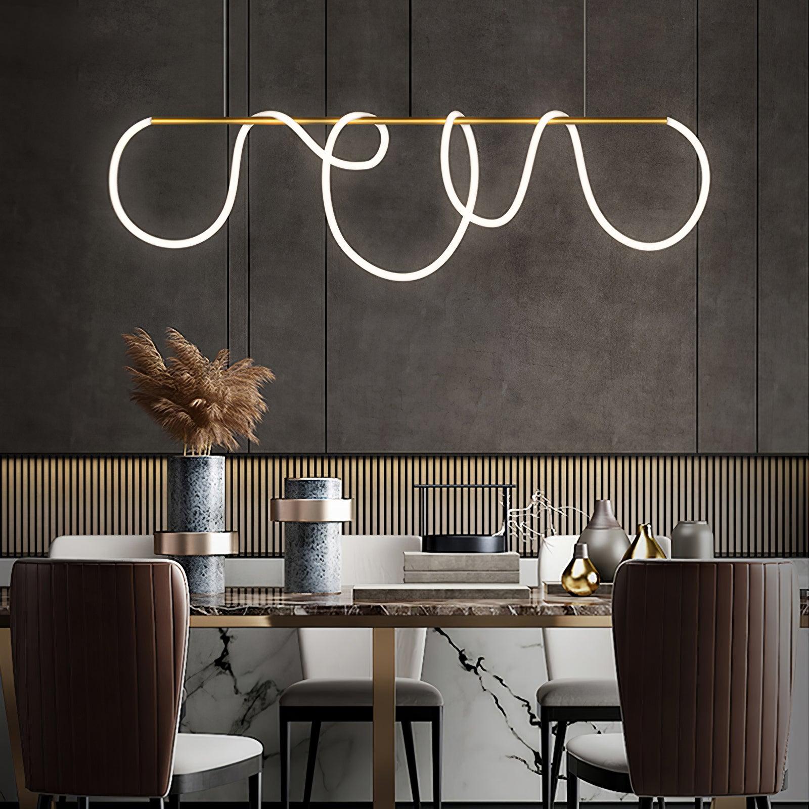 Vocor Chandelier Flexible Silicone Curve Modern Elegant