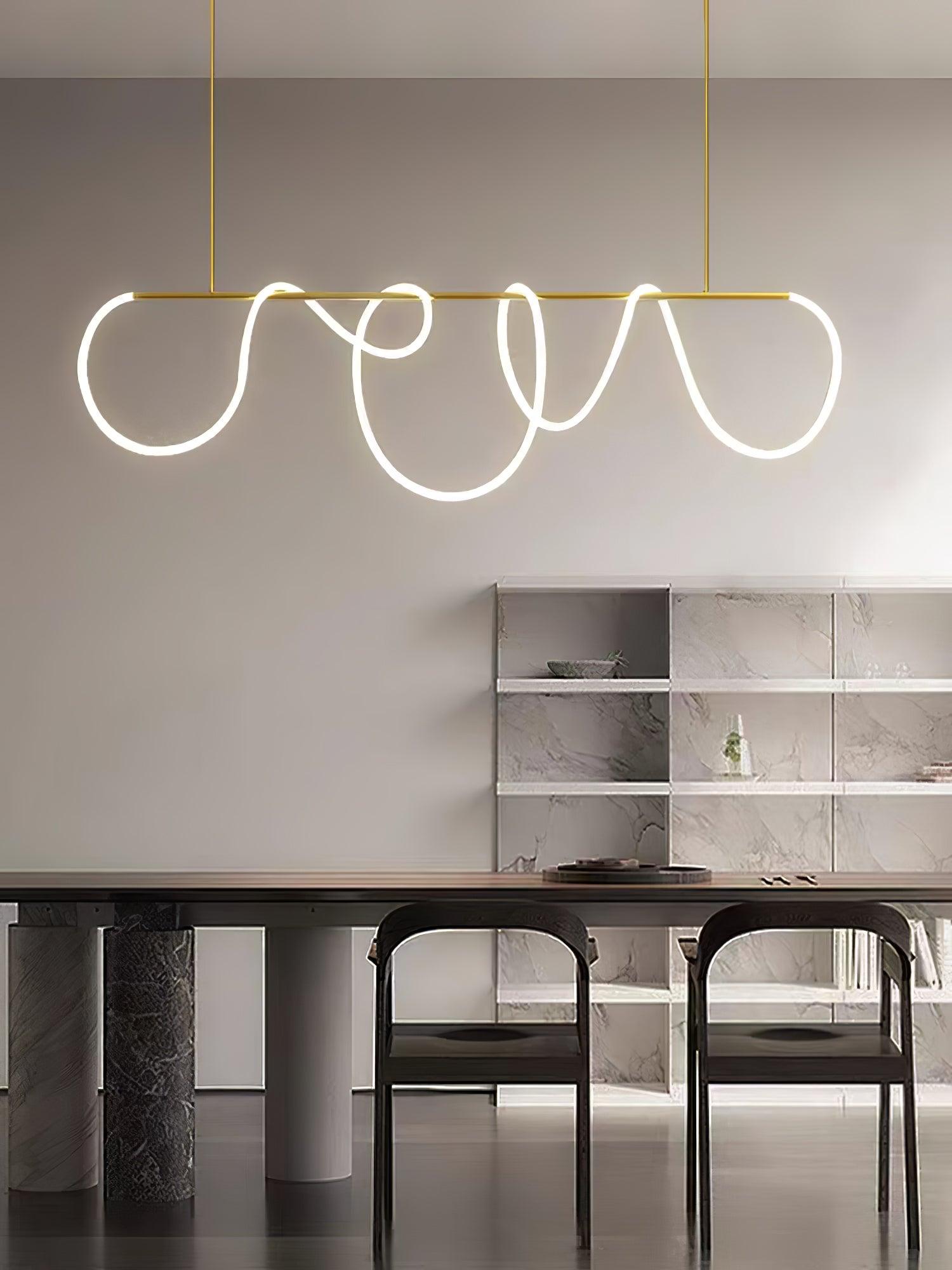 Vocor Chandelier Flexible Silicone Curve Modern Elegant