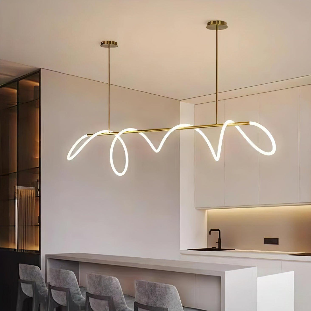 Vocor Chandelier Flexible Silicone Curve Modern Elegant