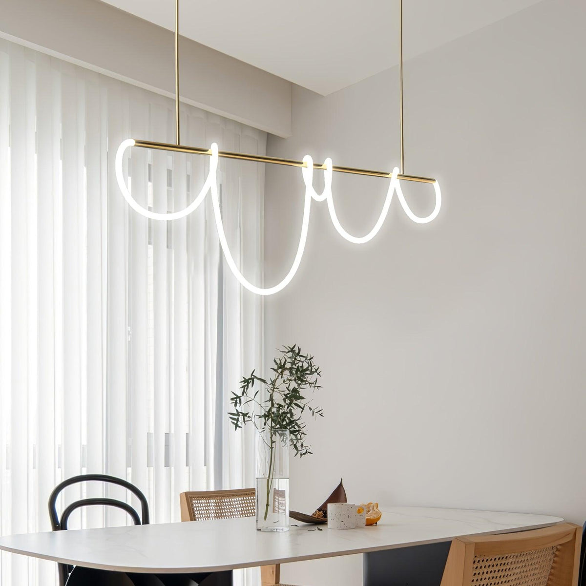 Vocor Chandelier Flexible Silicone Curve Modern Elegant