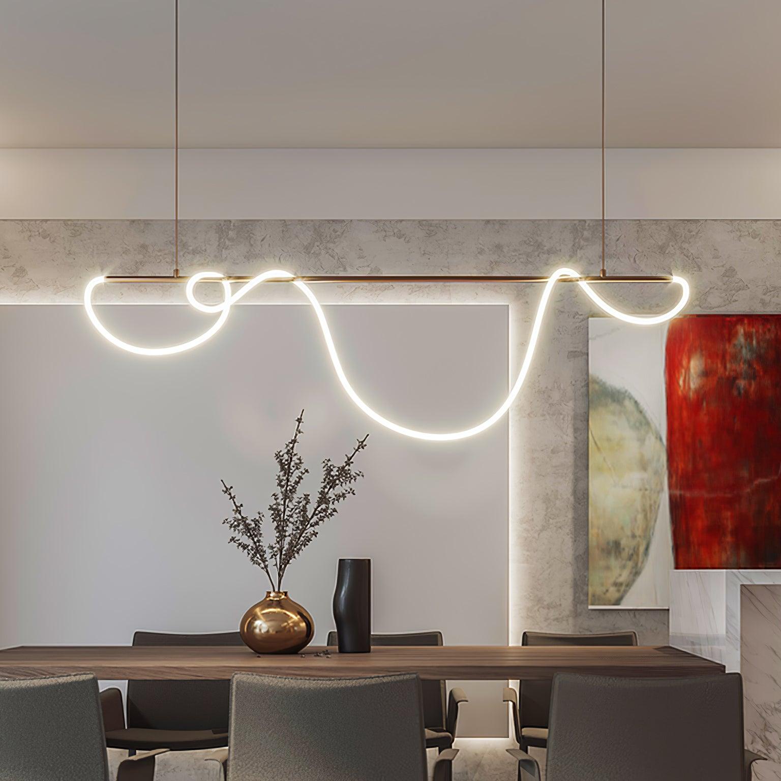 Vocor Chandelier Flexible Silicone Curve Modern Elegant