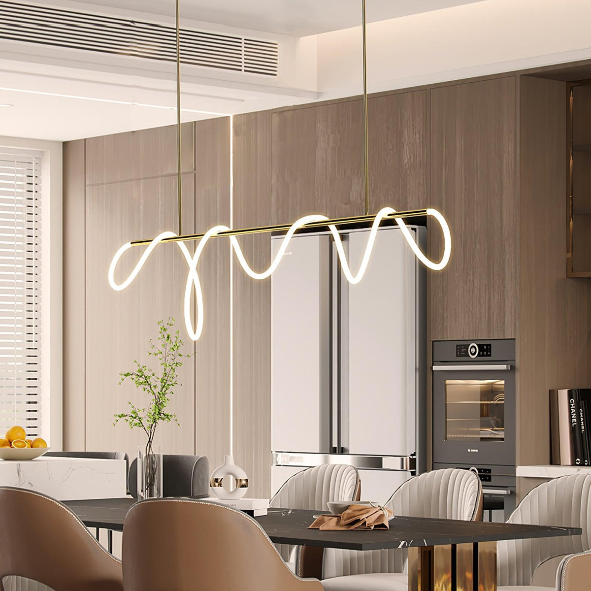 Vocor Chandelier Flexible Silicone Curve Modern Elegant
