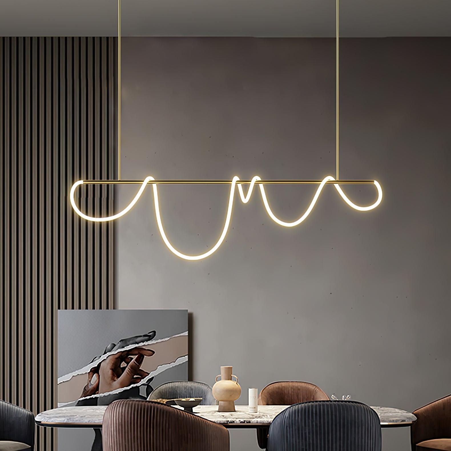 Vocor Chandelier Flexible Silicone Curve Modern Elegant