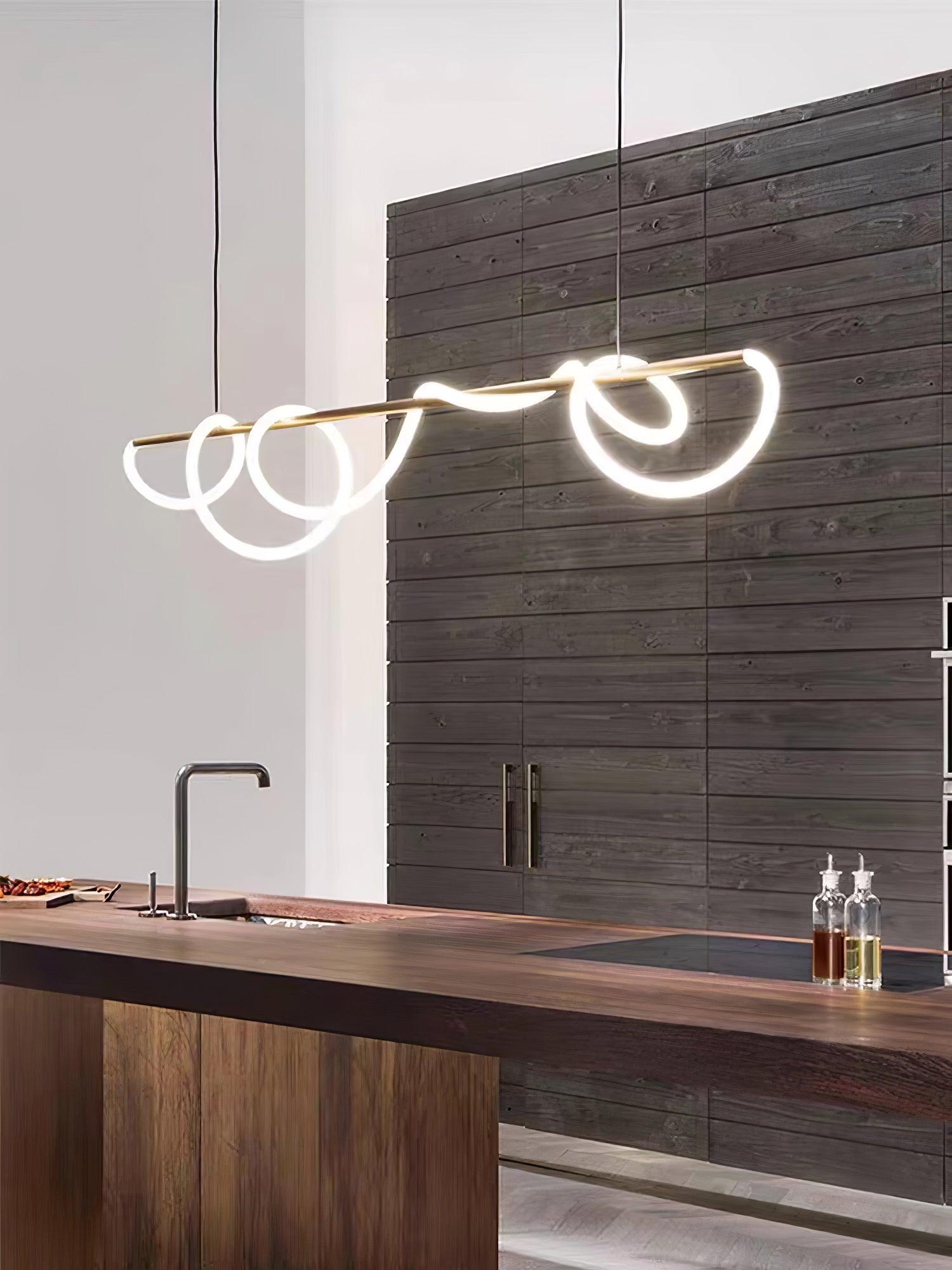 Vocor Chandelier Flexible Silicone Curve Modern Elegant
