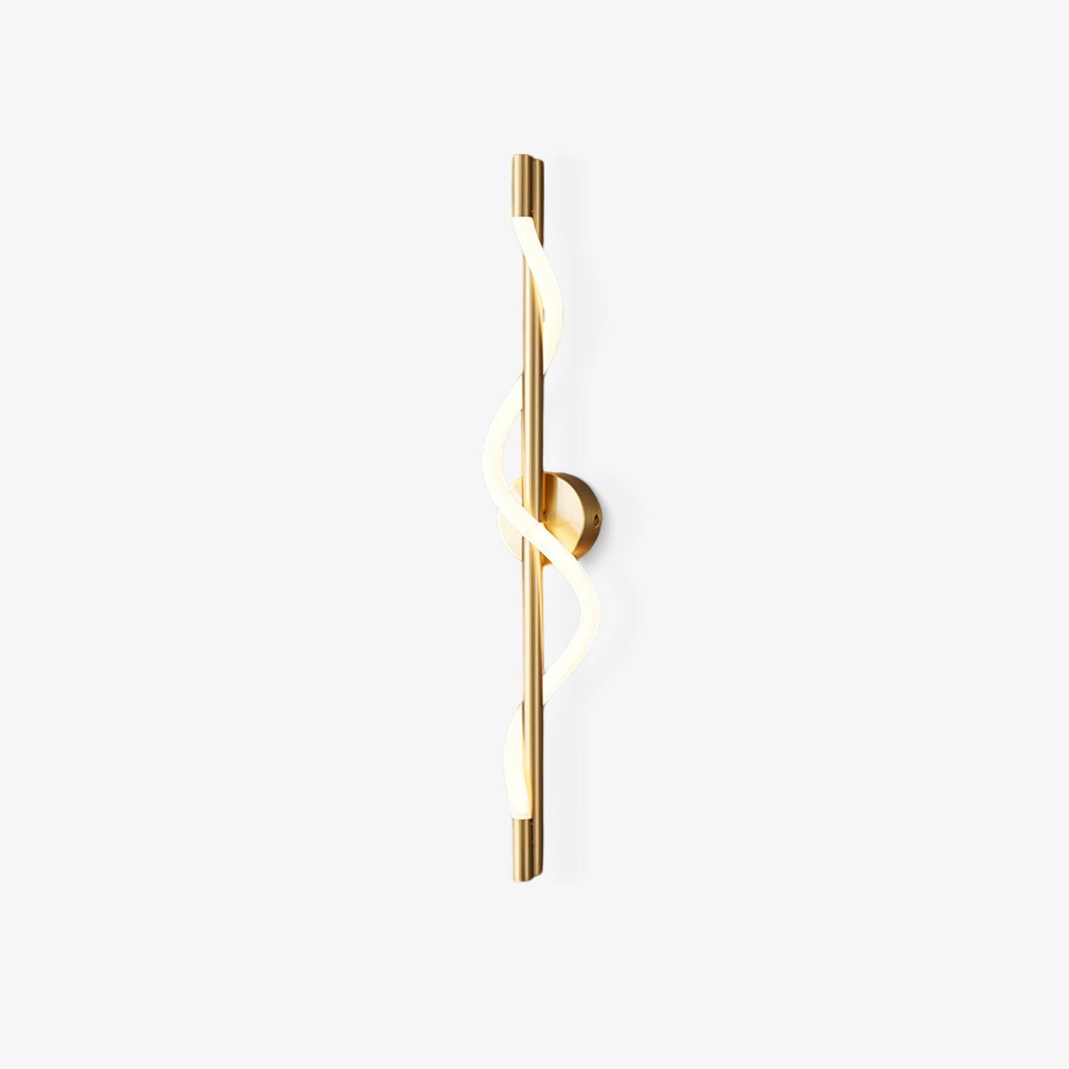 Fidora Sculptural Brass Silicone Wall Lamp