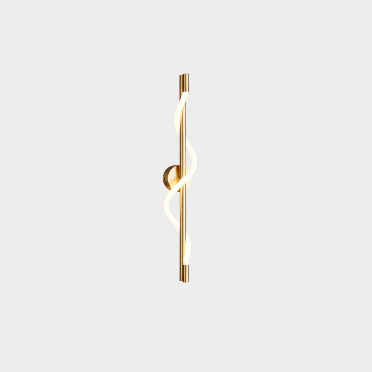 Fidora Sculptural Brass Silicone Wall Lamp
