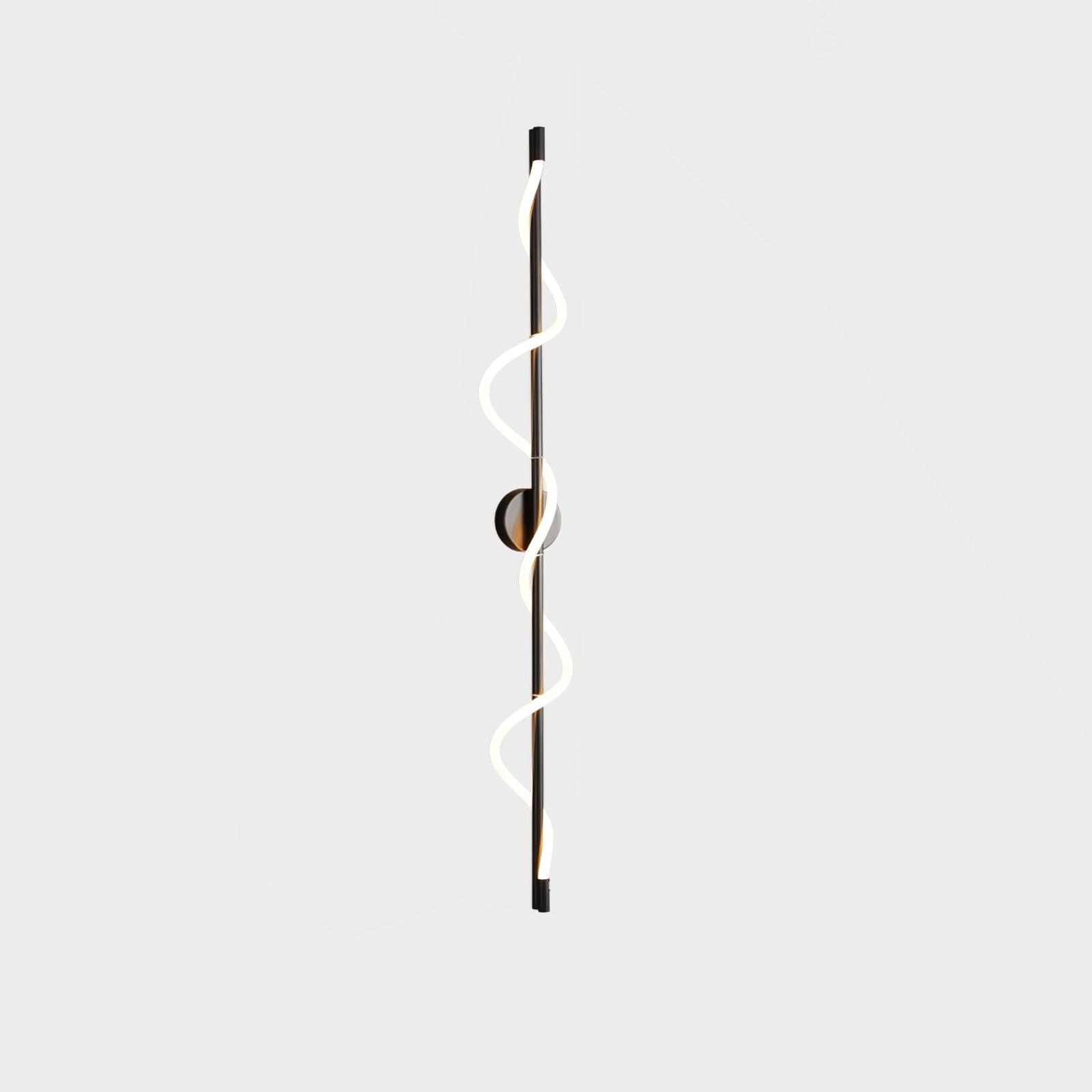 Fidora Sculptural Brass Silicone Wall Lamp