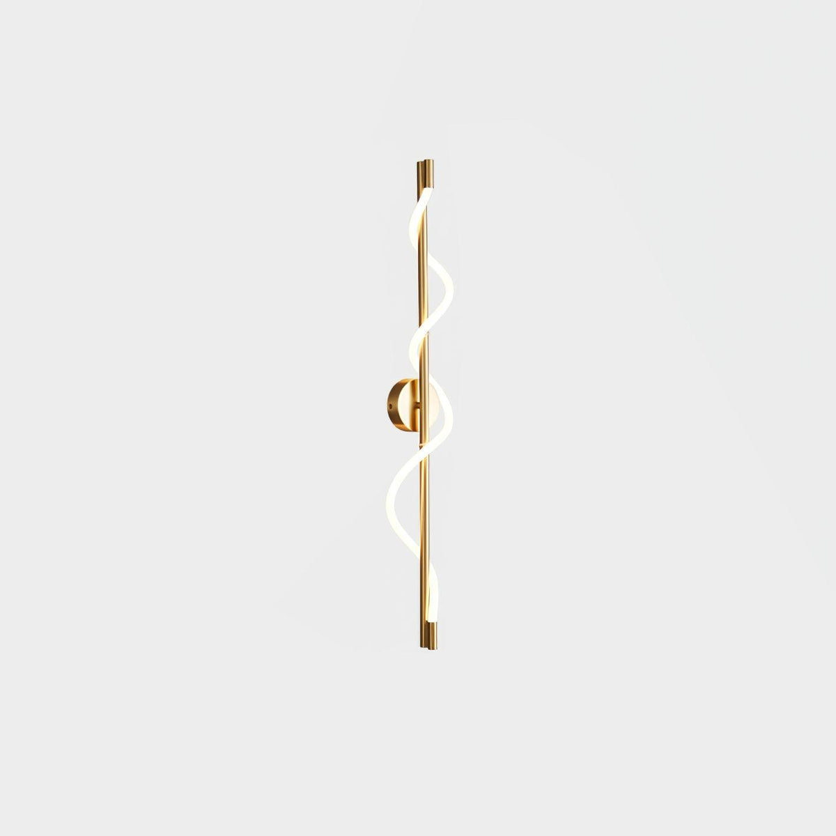 Fidora Sculptural Brass Silicone Wall Lamp