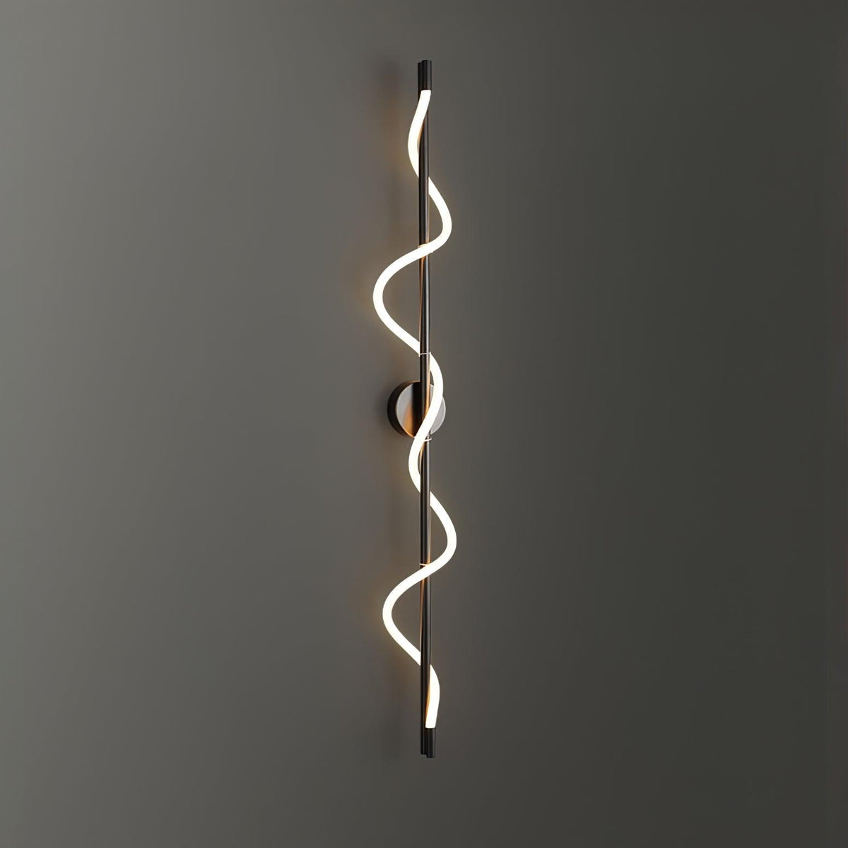 Fidora Sculptural Brass Silicone Wall Lamp