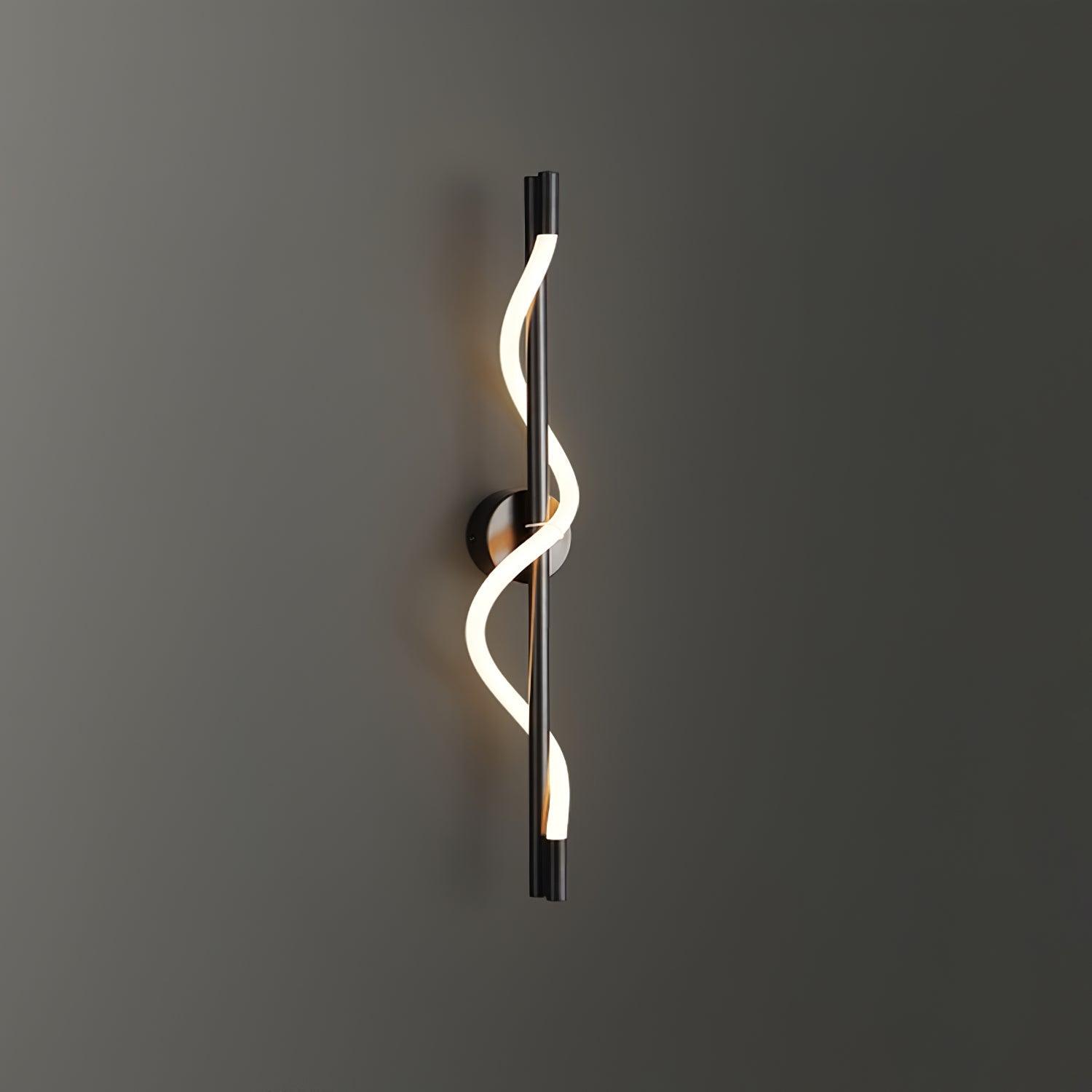 Fidora Sculptural Brass Silicone Wall Lamp