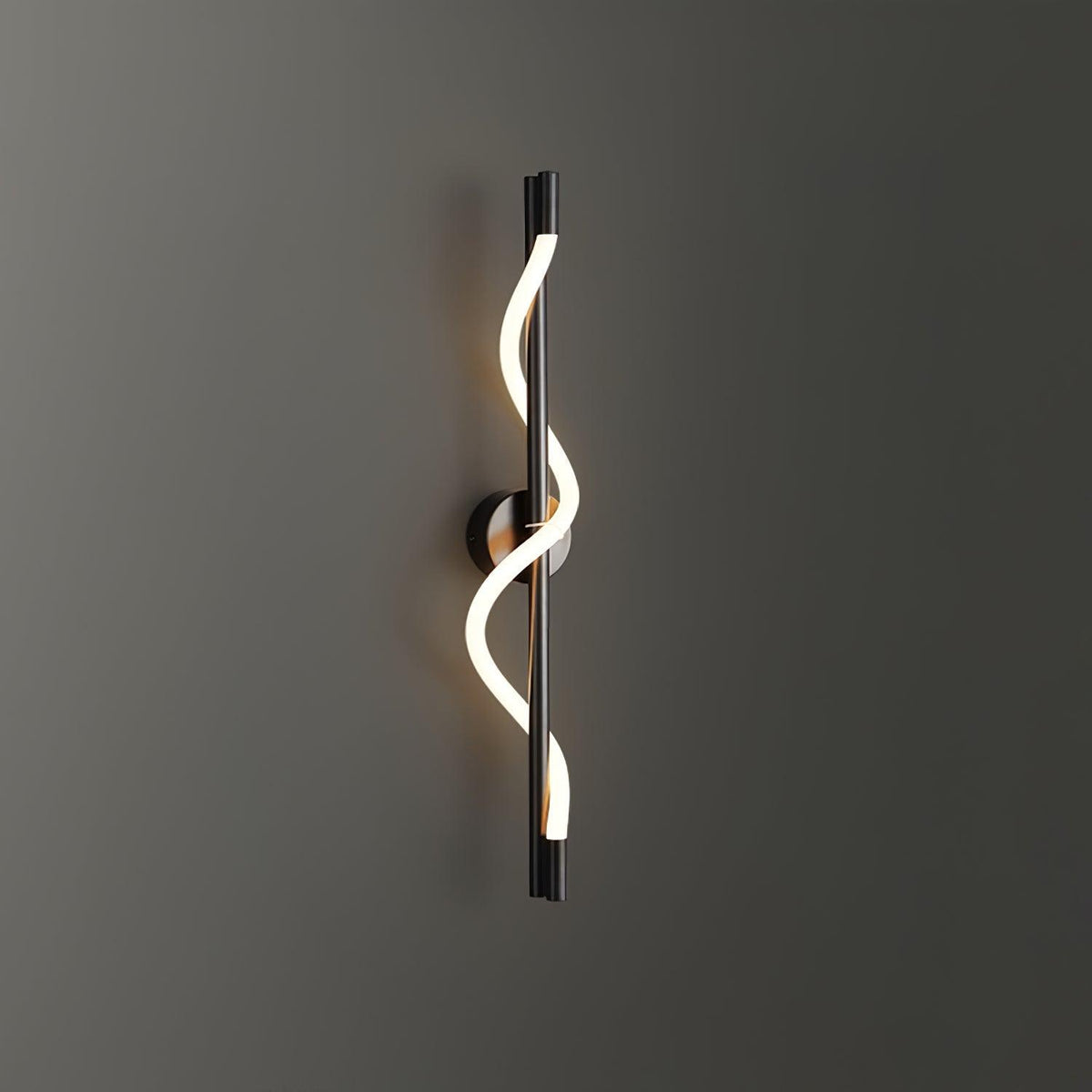 Fidora Sculptural Brass Silicone Wall Lamp