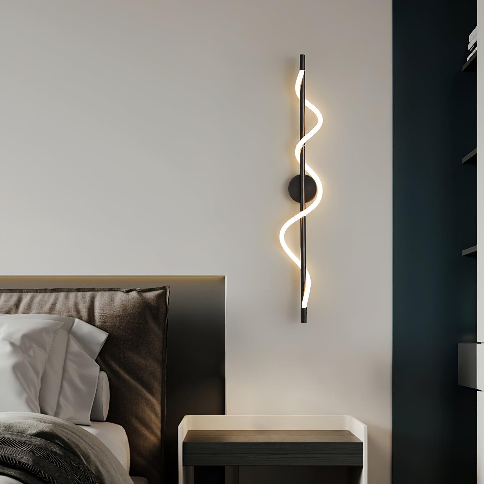 Fidora Sculptural Brass Silicone Wall Lamp