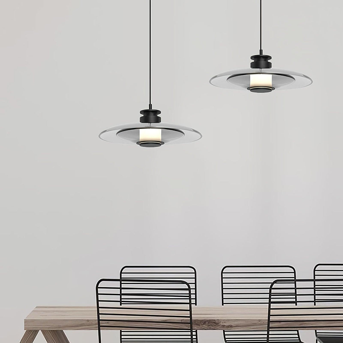 Borian Glass Futuristic Pendant Lamp