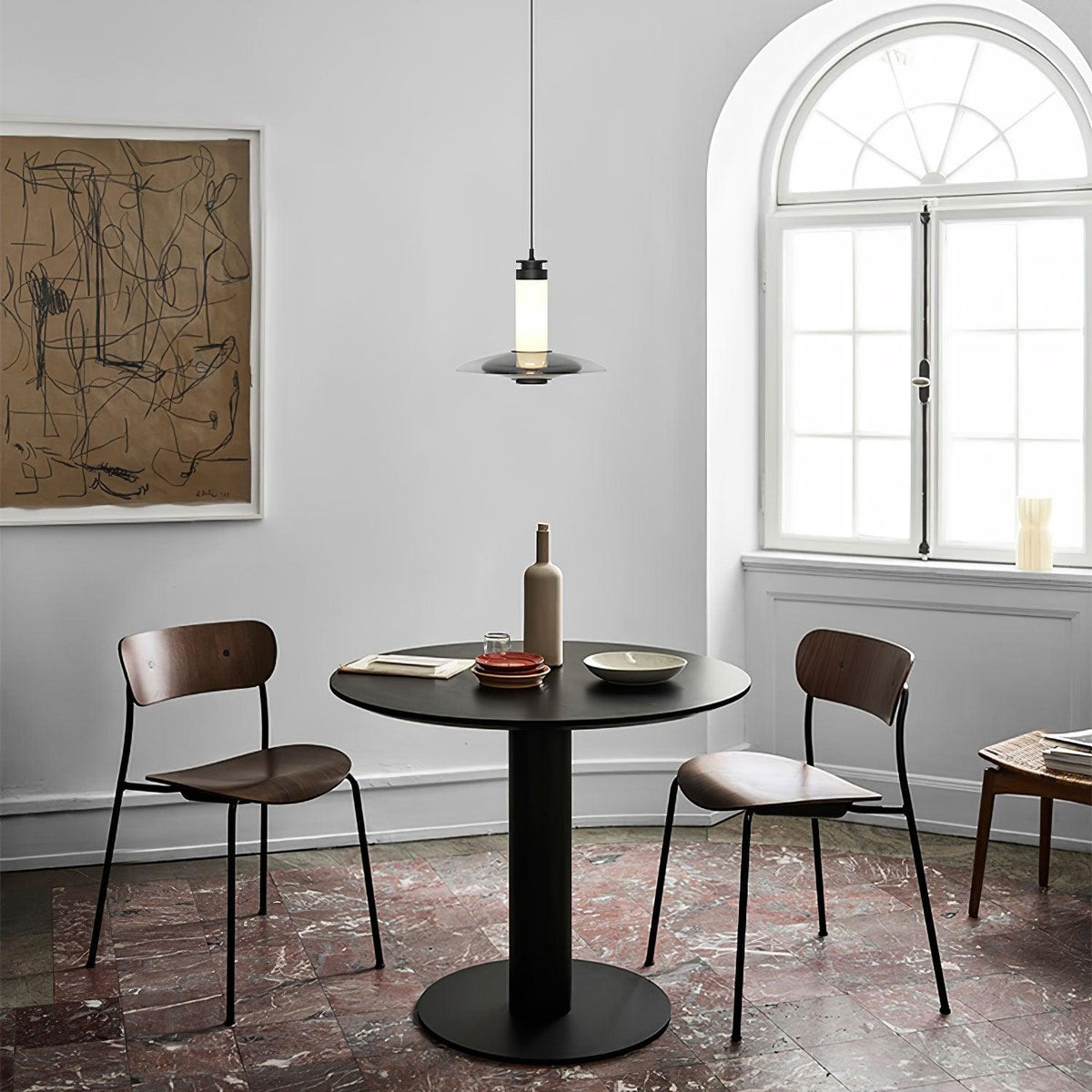Borian Glass Futuristic Pendant Lamp