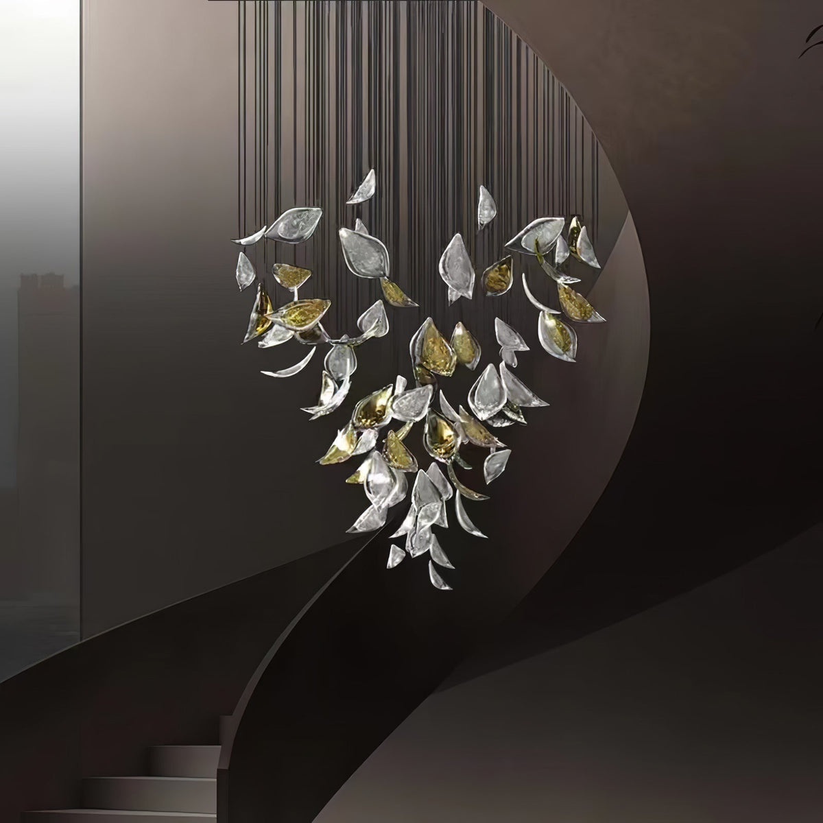 Avynen Crystal Petal Chandelier