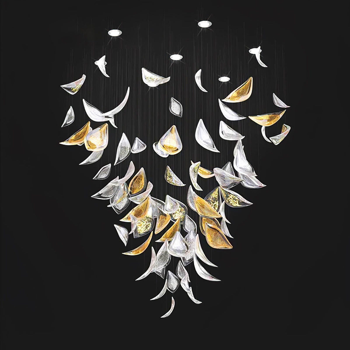 Avynen Crystal Petal Chandelier