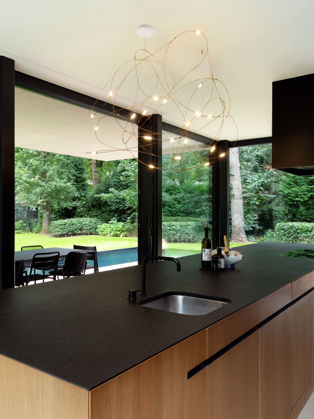 Celes Steel Minimalistic Pendant Light