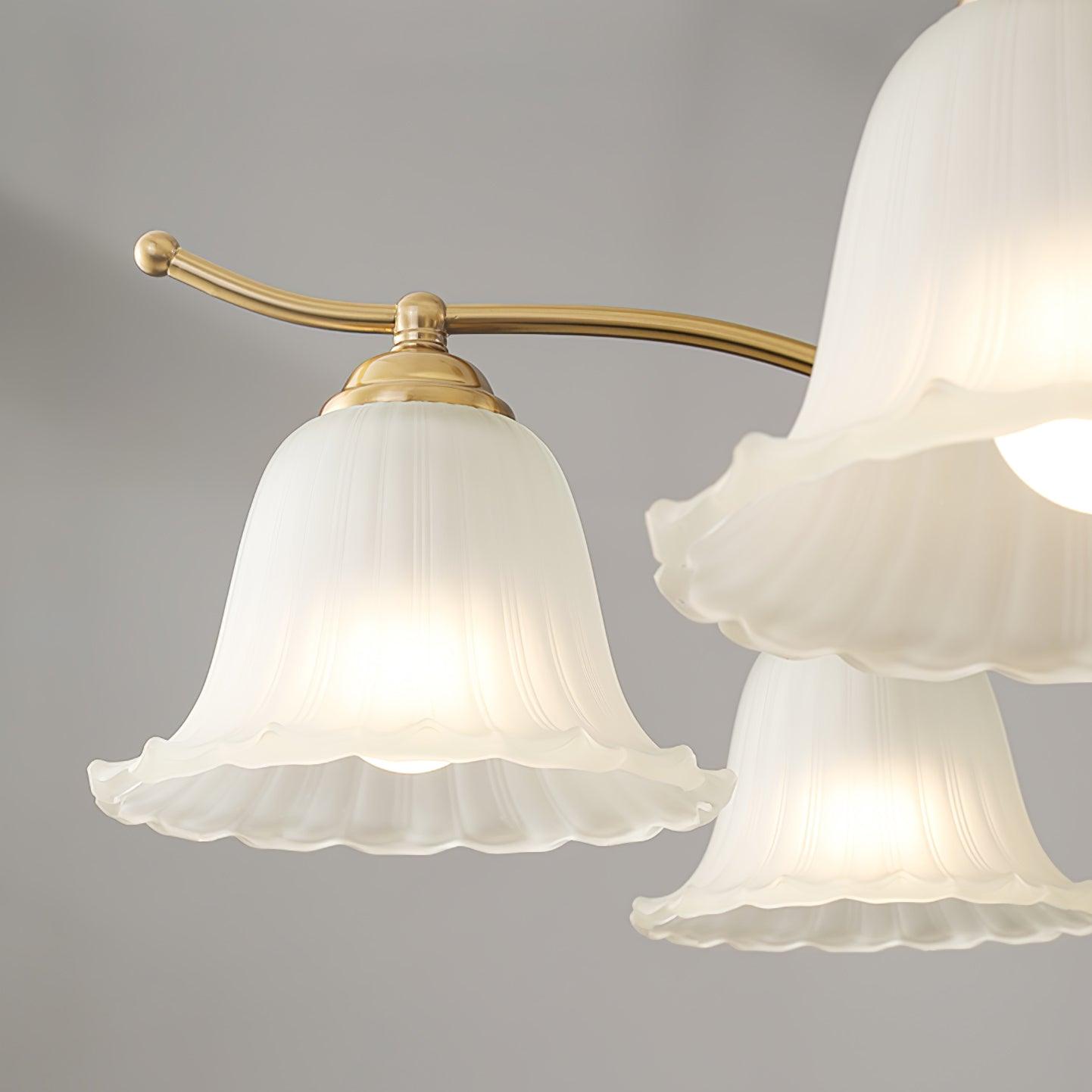 Ohel Brass Alabaster Chandelier