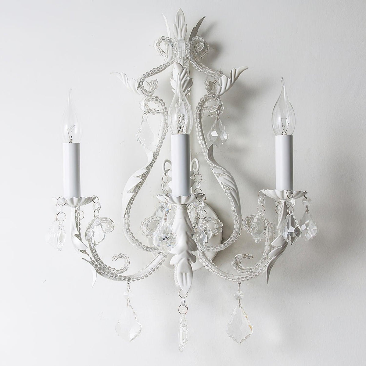 Xeldes Traditional Candle Holder Crystal Wall Lamp