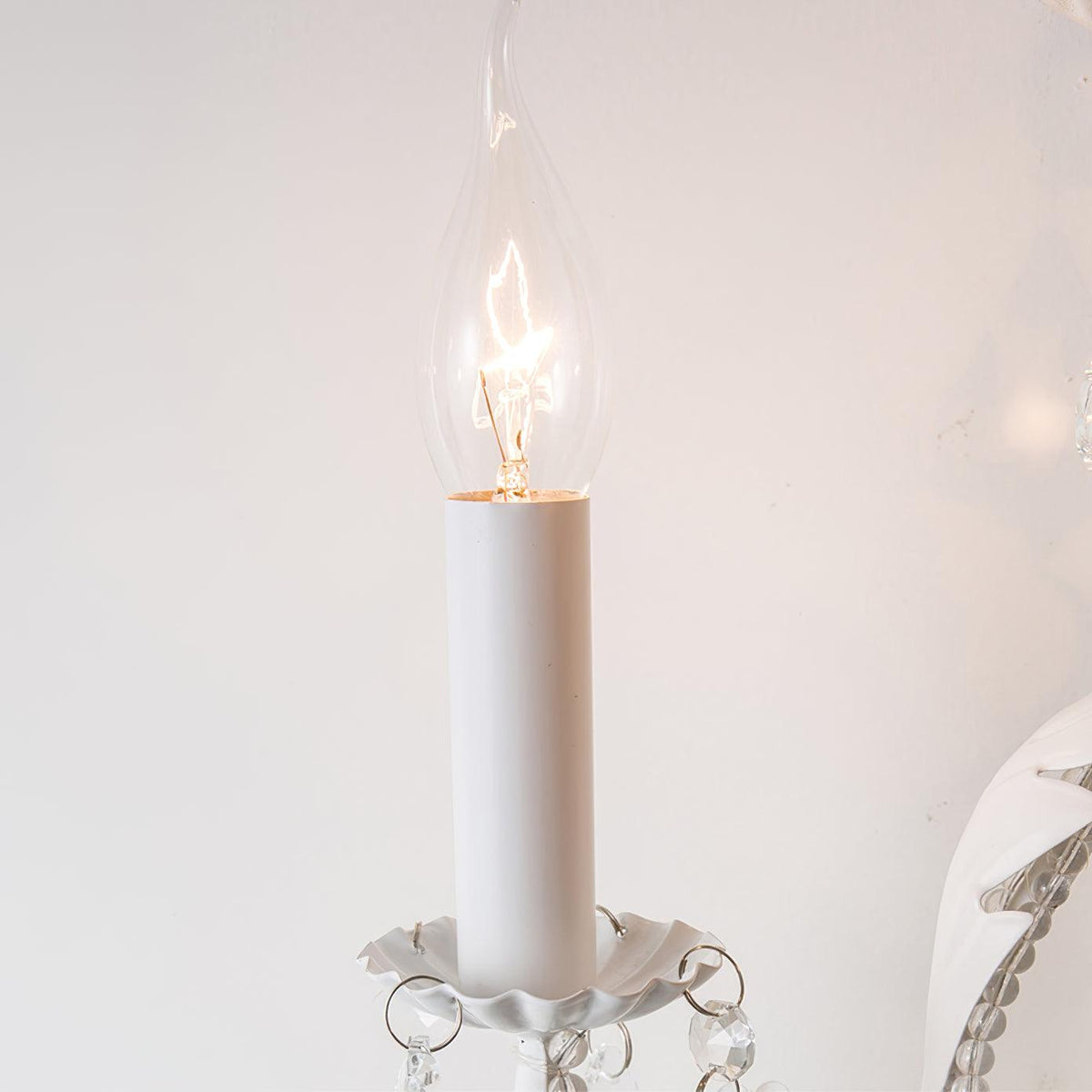 Xeldes Traditional Candle Holder Crystal Wall Lamp