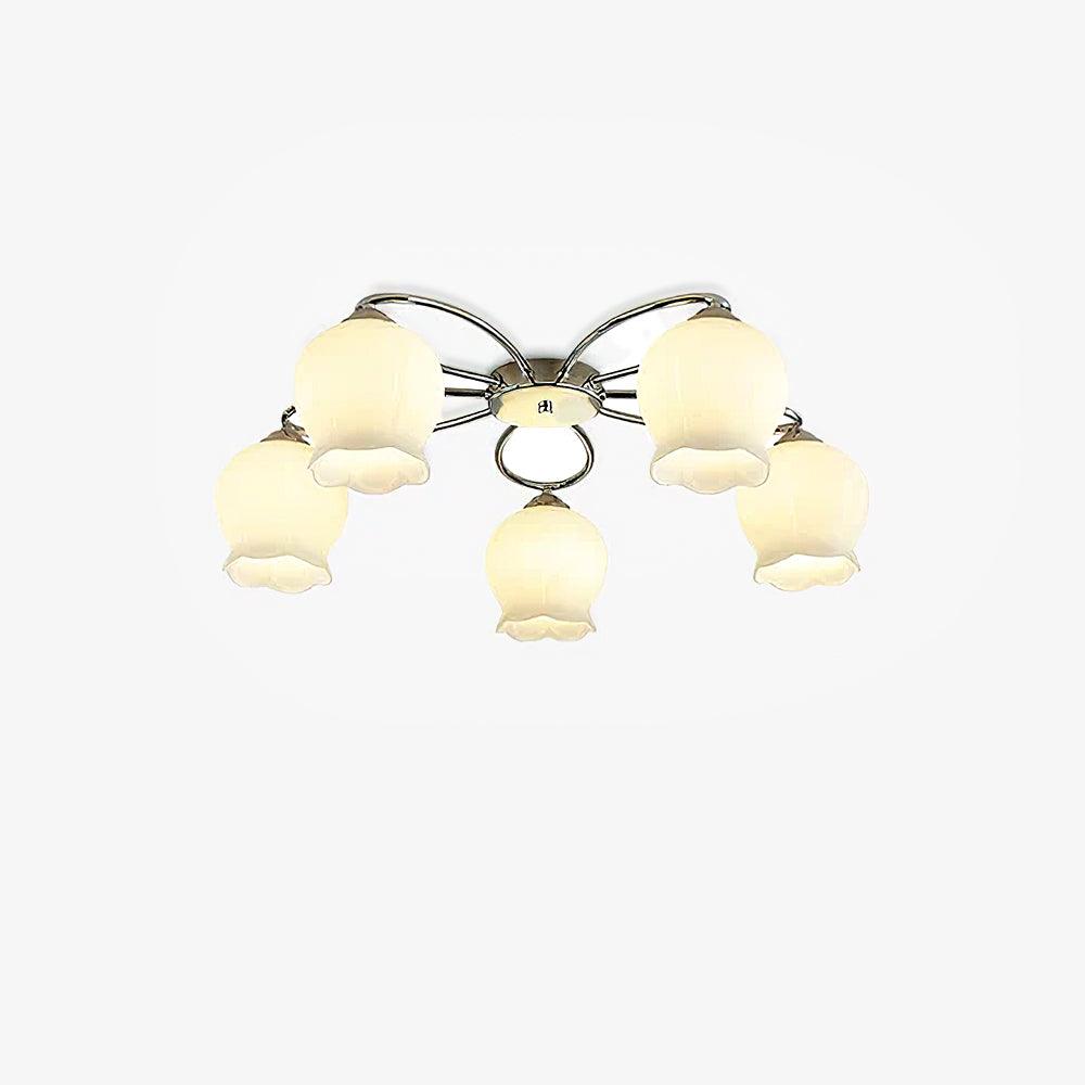 Oldore Premium Elegance Floral Glass Ceiling Lamp