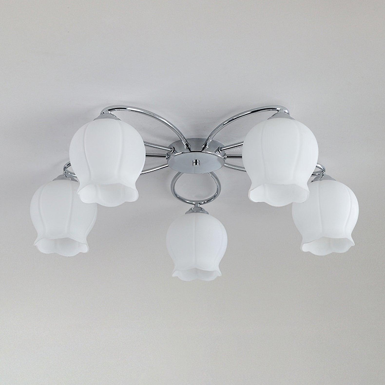 Oldore Premium Elegance Floral Glass Ceiling Lamp