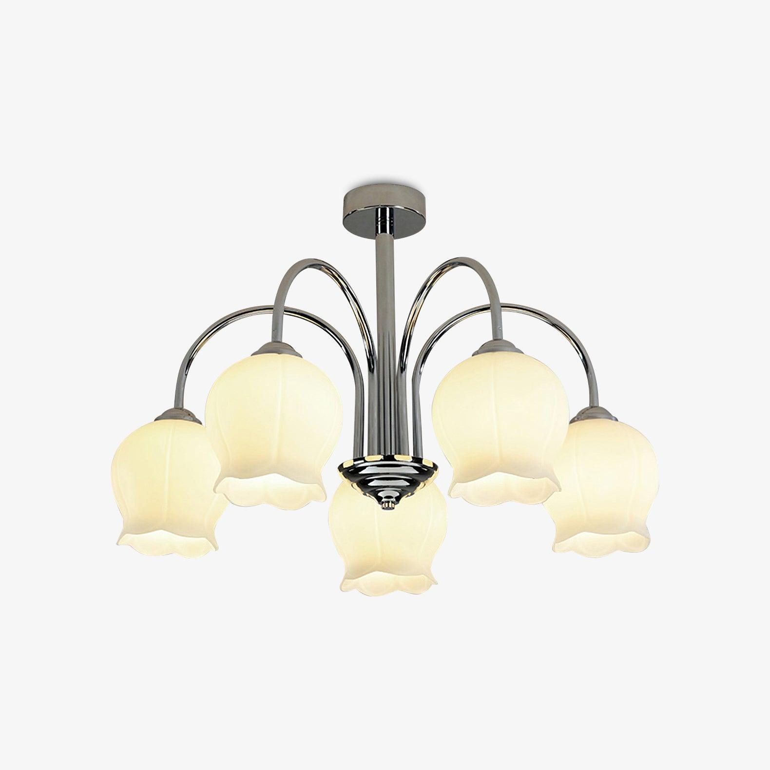 Eiralissa Chandelier Floral Glass