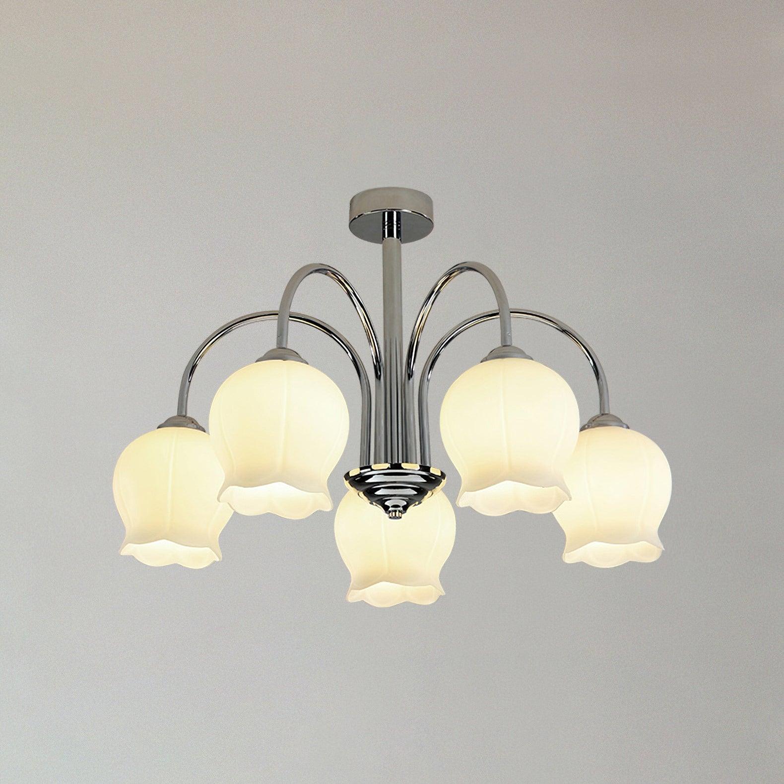 Eiralissa Chandelier Floral Glass
