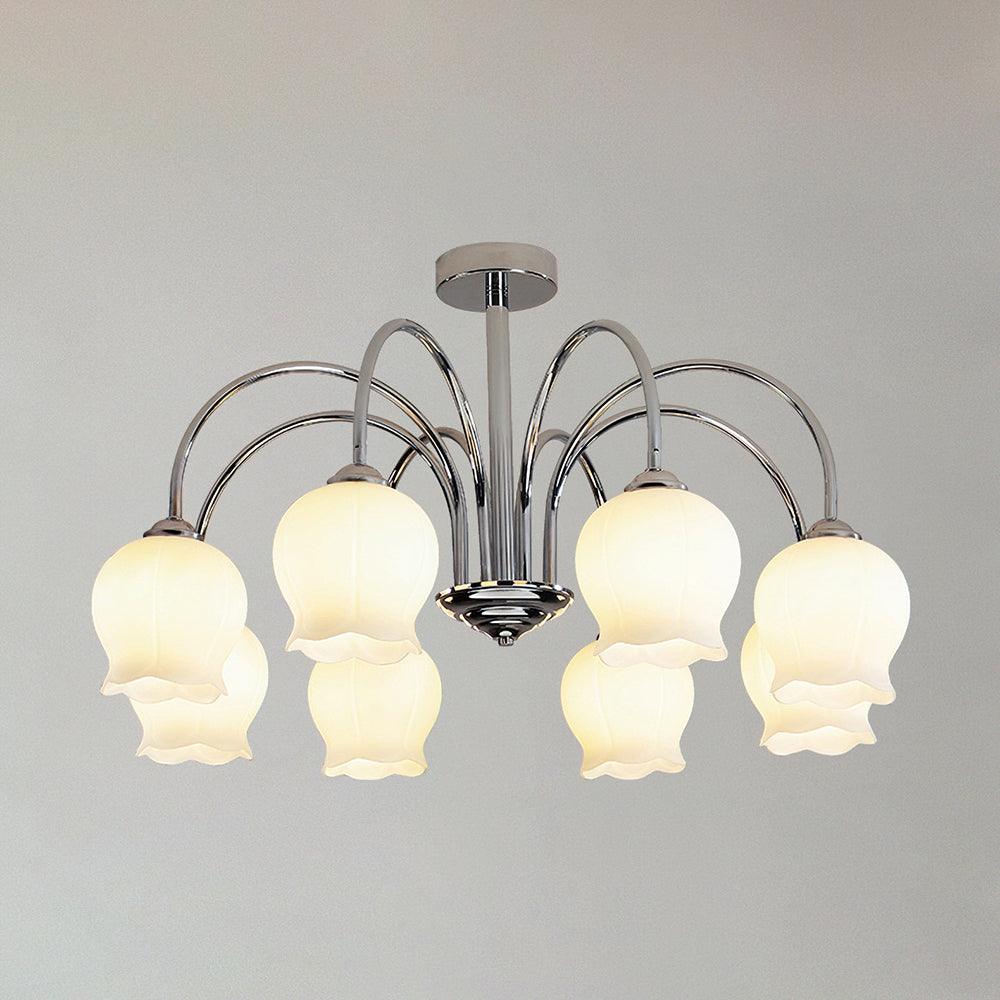 Eiralissa Chandelier Floral Glass
