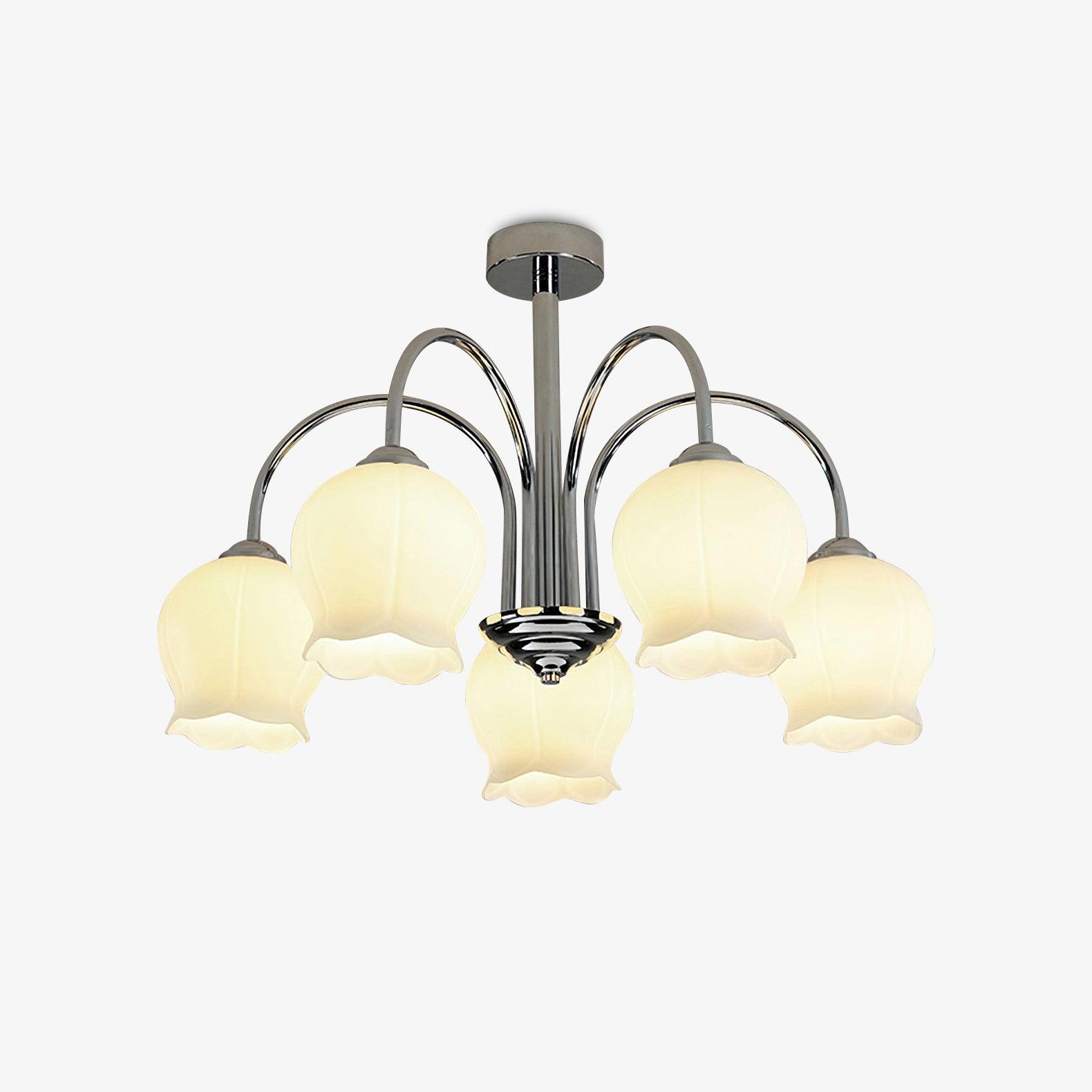 Eiralissa Chandelier Floral Glass