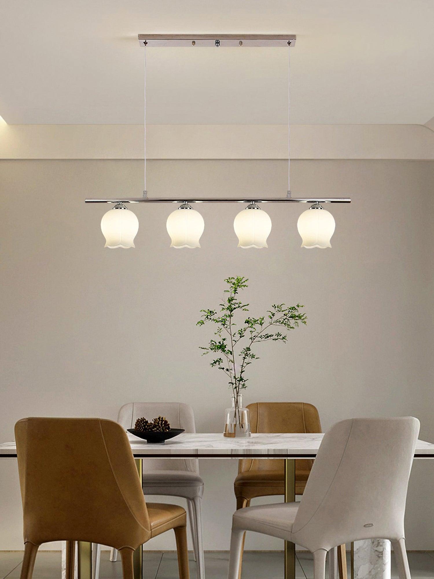 Evenara Modern Minimalist Floral Glass Pendant Lamp